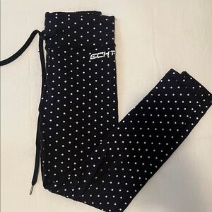 ECHT Black and White Polka Dot Leggings